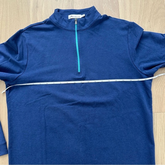 Peter Millar Quarter Zip Mens Small Sweater Sweatshirt Pima Cotton Modal Alpaca - Picture 13 of 14